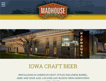 Tablet Screenshot of madhousebeer.com